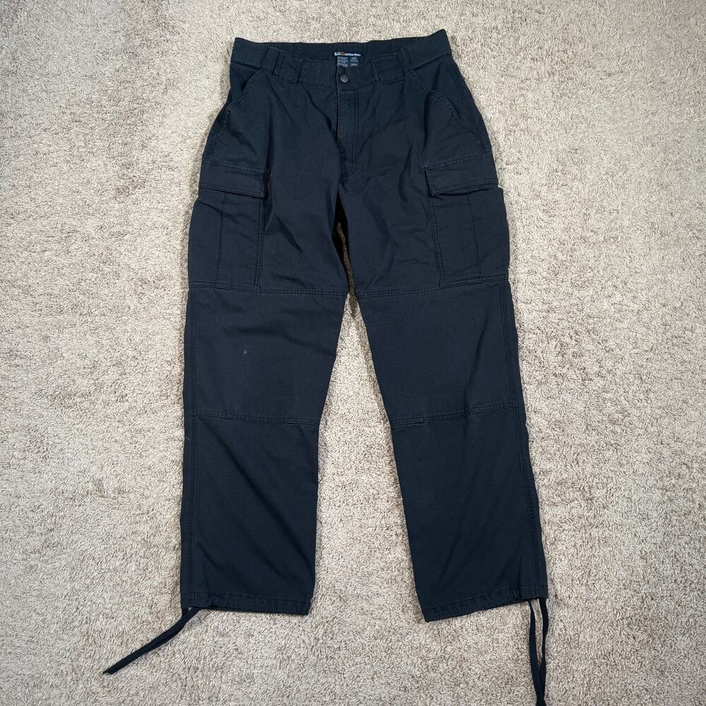 5.11 Tatical Pants Mens Large Black TDU Cargo Utility Ripstop 74003